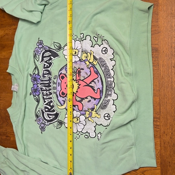 GRATEFUL DEAD Mint Green Sweatshirt DIVIDED colab - Picture 5 of 8